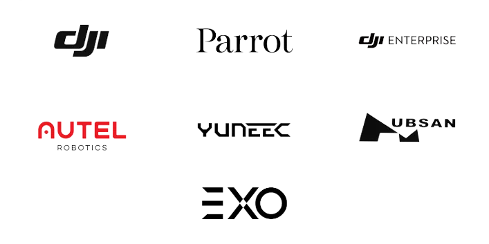 DJI, Parrot, Autel, YUNEEC, DJI enterprise, EXO